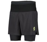 Scott - Short de trail/running - RC Run M Hybrid Short Black/Yellow pour Homme - Taille M - Noir Noir M