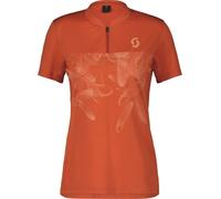 SCOTT SCO Shirt W's Trail Flow Zip SS braze orange/rose beige L