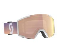 Scott - Shield White Soft Pink Enhancer Rose Chrome - Masque de Ski