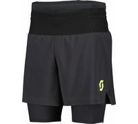 Scott - Short de running - RC Run Hybrid Shorts M Black/Yellow pour Homme - Taille S - Noir Noir S