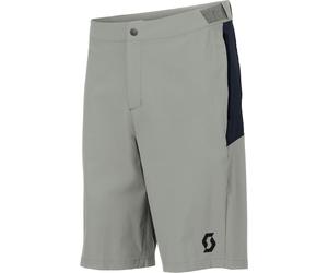 Scott - Short déperlant stretch VTT - Vertic LT W/Pad Shorts M Spray Grey Dark Blue pour Homme - Taille S - Gris Gris S