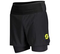 Scott Short Hybrid Ms Rc Run, Noir-Jaune, Homme XL