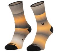 Scott - Sock Gradient Stripes Crew - Chaussettes de cyclisme - EU 39-41 - toast beige / gleam orange