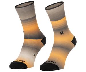Scott - Sock Gradient Stripes Crew - Chaussettes de cyclisme - EU 42-44 - toast beige / gleam orange