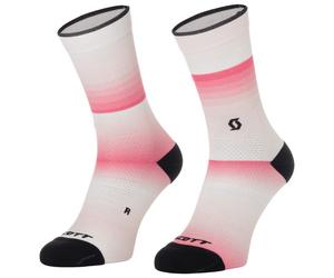 Scott - Sock Gradient Stripes Crew - Chaussettes de cyclisme - EU 45-47 - digital pink / white