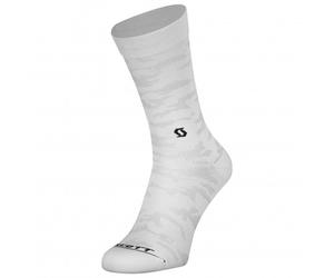 Scott - Sock Trail Camo Crew - Chaussettes de running - EU 42-44 - white / black