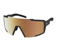 Scott Shield Compact Light Sensitive Photochromic Sunglasses Clair Amplifier Light Sensitive Gold Chrome/CAT1-3 Black