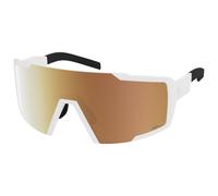 Scott Shield Compact Light Sensitive Photochromic Sunglasses Clair Amplifier Light Sensitive Gold Chrome/CAT1-3 White Matt