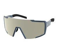 Scott Shield Sunglasses Clair Amplifier White Chrome/CAT2 Metallic Blue