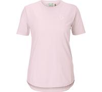 Scott - T-shirt de VTT en coton biologique et polyester recyclé, léger et respirant - Vertic DRI SS Tee W Bliss Pink Cotton White pour Femme en Coton Rose S