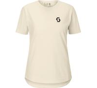 Scott - T-shirt de VTT en coton biologique stretch et léger - Vertic DRI SS Tee W Cotton White pour Femme en Coton - Taille XS - Blanc Blanc XS