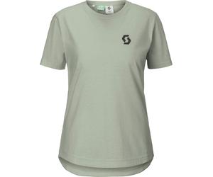 Scott - T-shirt de VTT technique en coton biologique et polyester recyclé - Vertic DRI SS Tee W Spray Grey pour Femme en Coton - Taille L - Gris Gris L