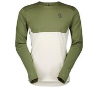 Scott - Tee Endurance Tech L/S - T-shirt de running - M - hay green / cotton white