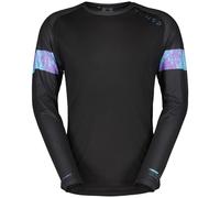 Scott - Maillot de vélo en Polartec® - Trail Tuned M Tee Black pour Homme - Taille M - Noir Noir M