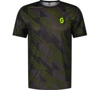 Scott - Tee-shirt de trail running respirant - RC Run SS Tee M Black/Yellow pour Homme - Taille M - Noir Noir M