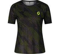 Scott - Tee-shirt de trail running respirant - RC Run SS Tee W Black/Yellow pour Femme - Taille S - Noir Noir S