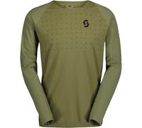 Scott - Tee-shirt de VTT résistant et respirant - Trail Vertic Pro LS Tee M Hay Green pour Homme - Taille M - Kaki Kaki M