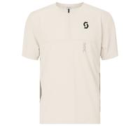 Scott - Tee Vertic Zip S/S - Maillot de cyclisme - XXL - cotton white / toast beige