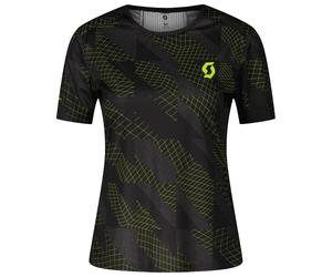 Scott - Tee W's Rc Run Short Sleeve Black Yellow - XS - Tee-shirt de trail