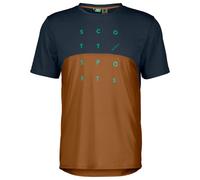 Scott - Trail Flow Dri S/S - Maillot de cyclisme - M - dark blue / bread brown