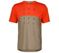 Scott - Trail Flow Dri S/S - Maillot de cyclisme - S - mars red / toast beige