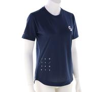 Scott Trail Vertic Dri S/S Femmes T-shirt de vélo XS Bleu foncé