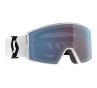 SCOTT Unisex React Skibrille, mineral wht-black-blue chrome, OneSize