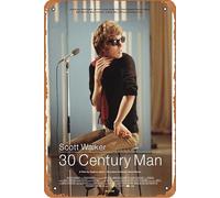 Scott Walker 30 Century Man (2007) Poster Décoration murale rétro en métal 20,3 x 30,5 cm