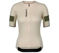 Scott - Women's Jersey Endurance Pro S/S - Maillot de cyclisme - L - cotton white / hay green