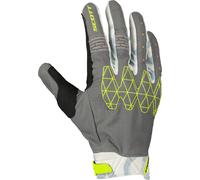 Scott X-Plore D30 Gants de motocross, gris-jaune, taille M pour homme