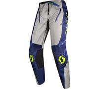Scott X-Plore, pantalon en textile 32 Bleu/Gris Clair/Jaune Néon Bleu/Gris Clair/Jaune Néon
