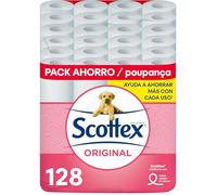 Scottex Papier hygiénique, Papier, Blanc, 128 Unité (Paquete de 1)