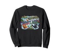 Scottie Dog Highland Cow Meme Pointant Meme écossais Sweatshirt