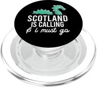 Scottish Calling & I Must go Scottish Meme Loch Ness Monster PopSockets PopGrip pour MagSafe