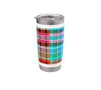 Scottish Clan Gordon Tartan antique Gobelet isotherme en acier inoxydable double paroi