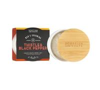 Scottish Fine Soaps Ensemble de savon à raser et bol pour homme - Savon de rasage hydratant à l'huile de carthame dans un bol réutilisable