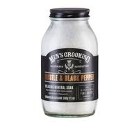 Scottish Fine Soaps Sel de bain pour hommes - Poivre noir et chardon, 500g