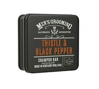 Scottish Fine Soaps Thistle & Black Pepper Shampoo Bar in a Tin (100g)