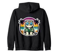 Scottish Fold Propriétaire de chat Summer Vibes Vacation Vacances Maman Sweat à Capuche