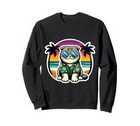 Scottish Fold Propriétaire de chat Summer Vibes Vacation Vacances Maman Sweatshirt