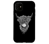 Scottish Highland Cattle Cow Bull Head Breeder Coque pour iPhone 11