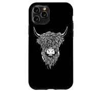 Scottish Highland Cattle Cow Bull Head Breeder Coque pour iPhone 11 Pro