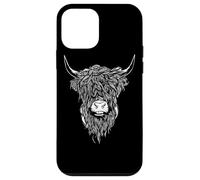 Scottish Highland Cattle Cow Bull Head Breeder Coque pour iPhone 12 Mini