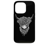 Scottish Highland Cattle Cow Bull Head Breeder Coque pour iPhone 13 Pro