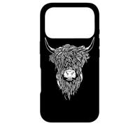 Scottish Highland Cattle Cow Bull Head Breeder Coque pour iPhone 17 Pro