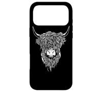 Scottish Highland Cattle Cow Bull Head Breeder Coque pour iPhone 17 Pro Max