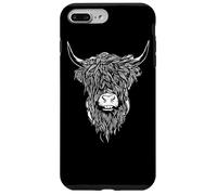 Scottish Highland Cattle Cow Bull Head Breeder Coque pour iPhone 7 Plus/8 Plus