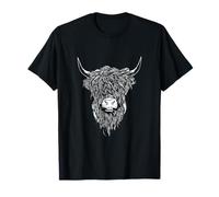 Scottish Highland Cattle Cow Bull Head Breeder T-Shirt