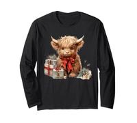 Scottish Highland Cow Christmas Decor for Highland Cow Mom Manche Longue