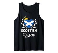 Scottish Queen Scotland Flag Proud Scottish Woman Débardeur